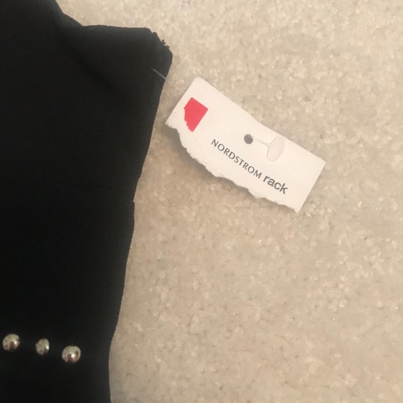 NWT NordstromRack FreePress Fringe Black Dress M - Picture 4 of 4
